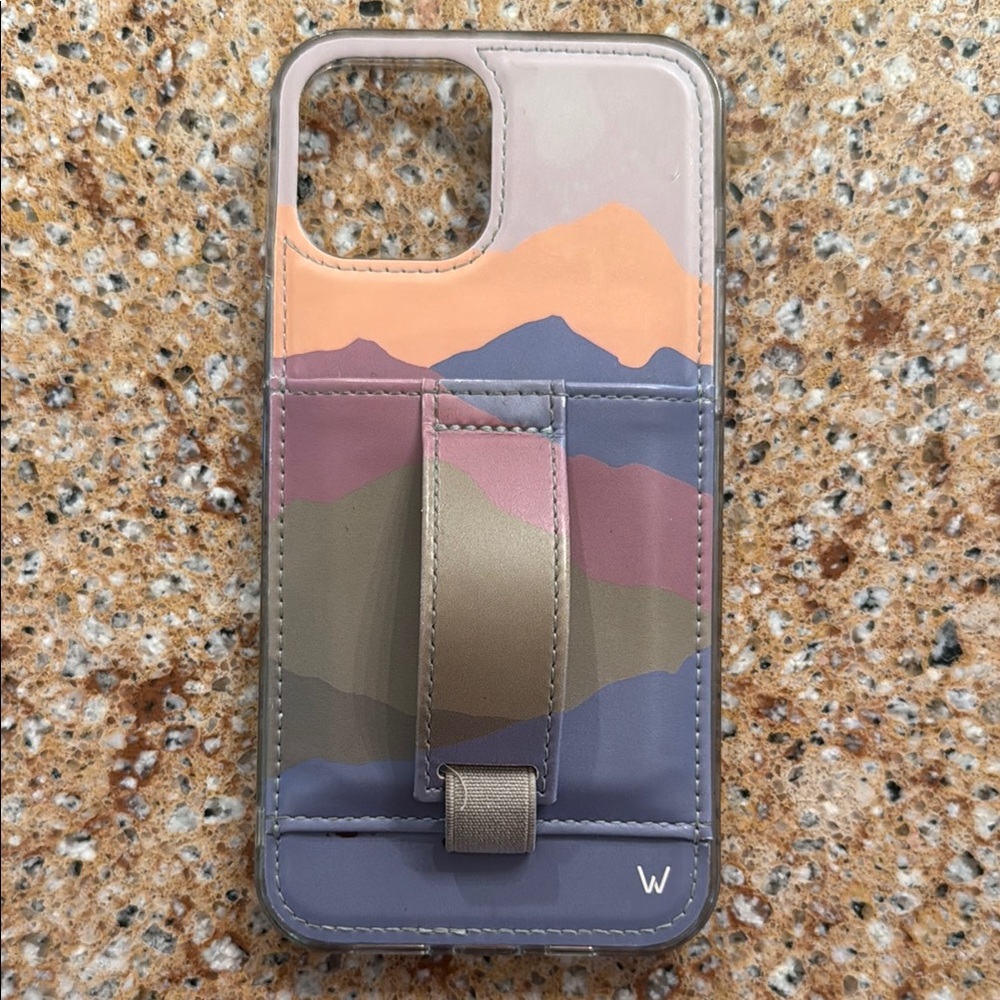 Wallis Orange and Purple Scenic Landscape Phone Case
